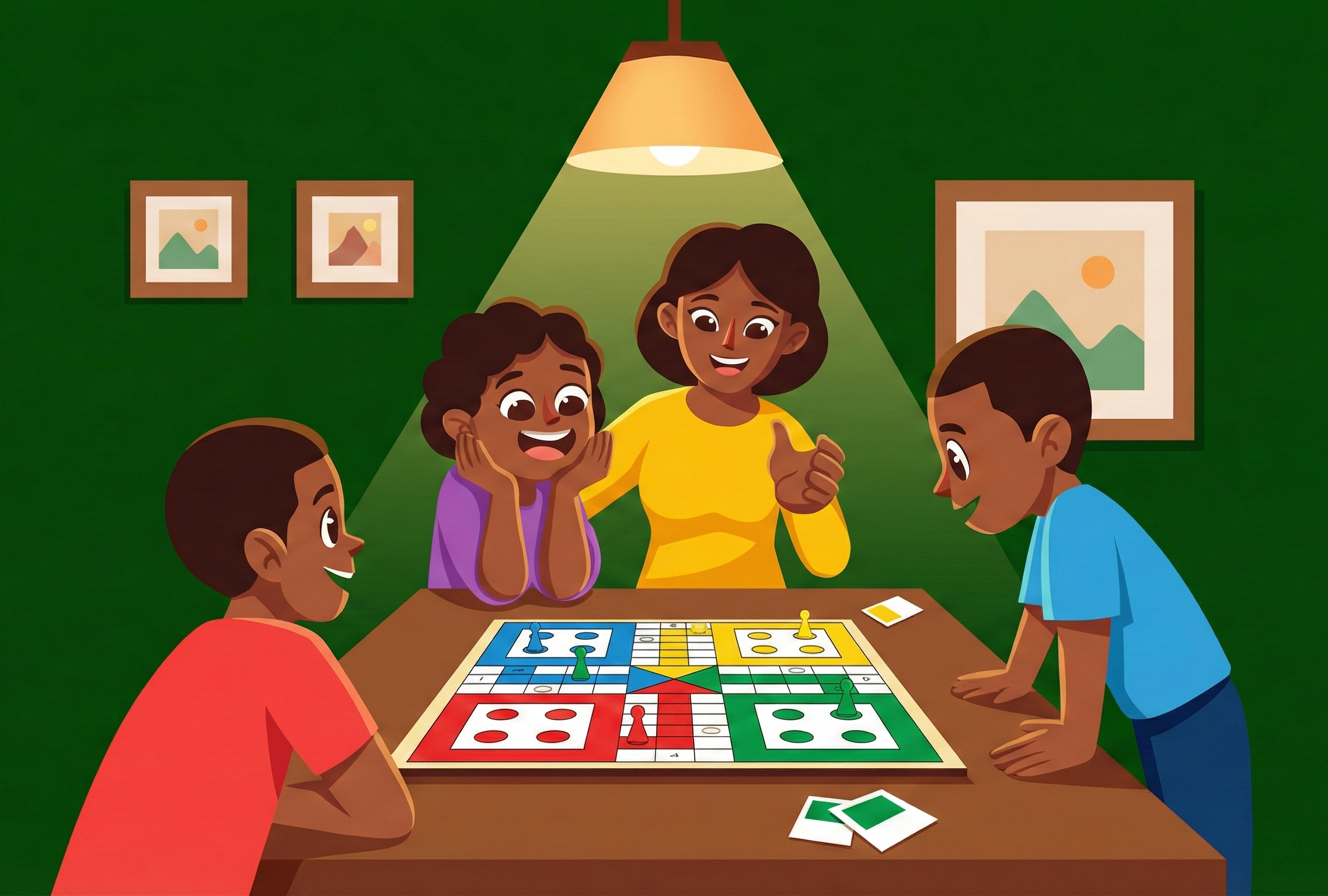 Children playing games